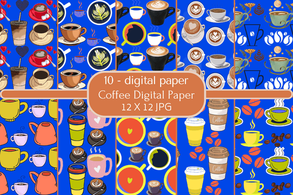 Download Coffee Digital Paper - Premium Bundle