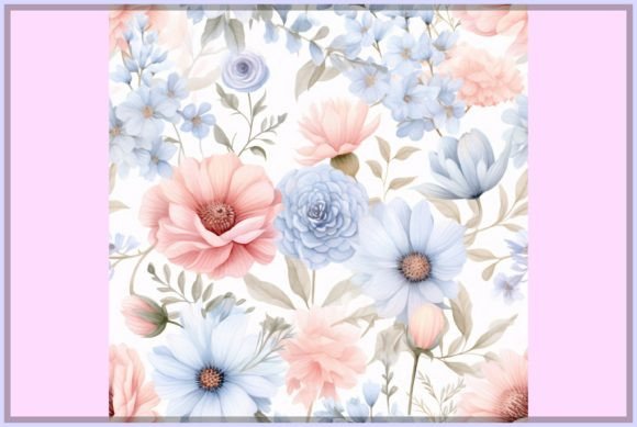 Download Pastel Watercolor Flowers Pattern - Watercolor flowers pattern Collection