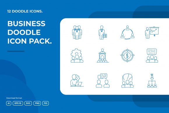 Download Business Teamwork Doodle Illustrations - Doodle illustrations Collection