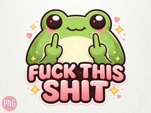 Download Funny Frog Sarcastic Shit Sweary PNG - Frog Collection