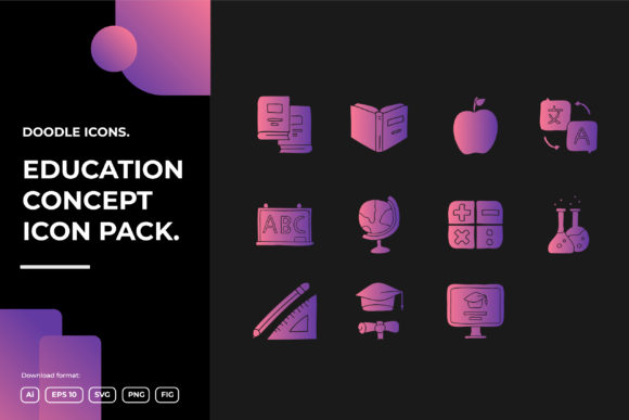 Download Education Doodle Illustrations Icon - Doodle illustrations Collection