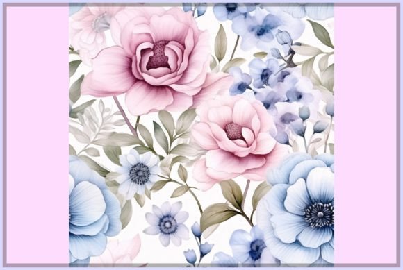 Download Pastel Watercolor Flowers Pattern - Watercolor flowers pattern Collection