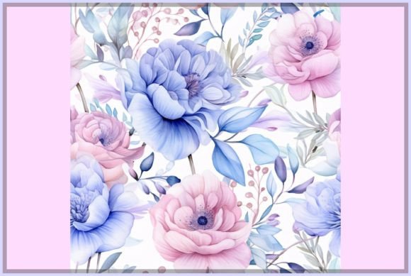 Download Pastel Watercolor Flowers Pattern - Watercolor flowers pattern Collection