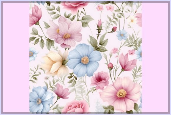 Download Pastel Watercolor Flowers Pattern - Watercolor flowers pattern Collection