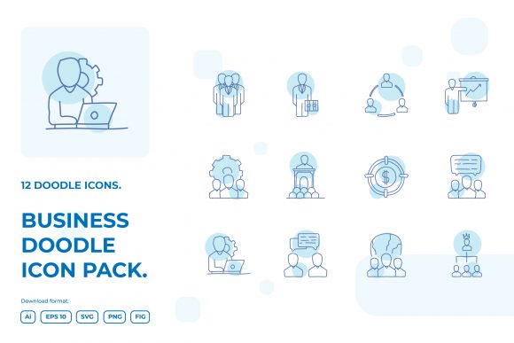 Download Business Teamwork Doodle Illustrations - Doodle illustrations Collection