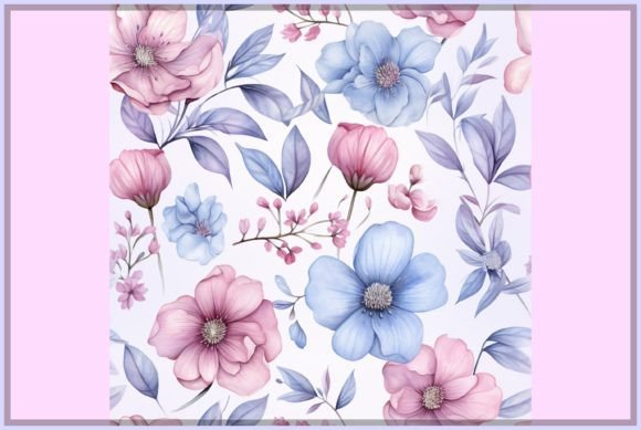 Download Pastel Watercolor Flowers Pattern - Watercolor flowers pattern Collection
