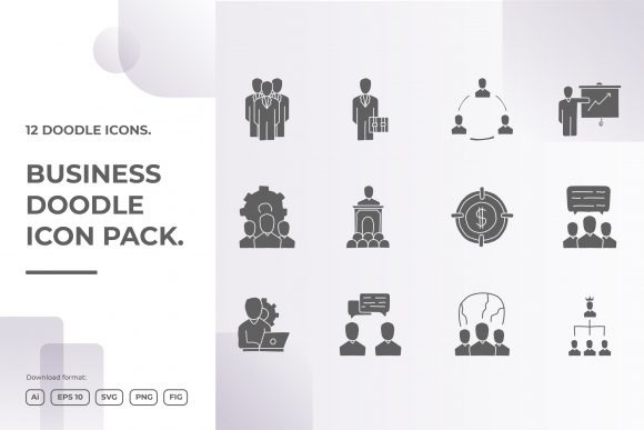 Download Business Teamwork Doodle Illustrations - Doodle illustrations Collection