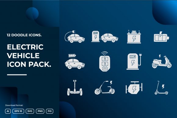 Download Electrical Vehicle Doodle Illustrations - Doodle illustrations Collection