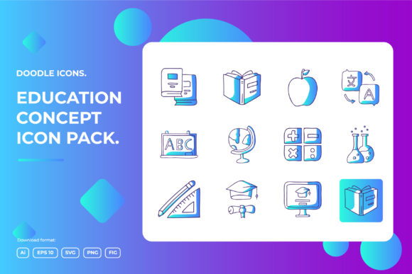 Download Education Doodle Illustrations Icon - Doodle illustrations Collection