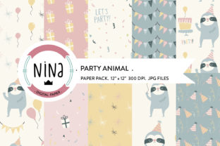 Download Party Animal Digital Paper Confetti - Party Collection