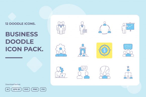 Download Business Teamwork Doodle Illustrations - Doodle illustrations Collection