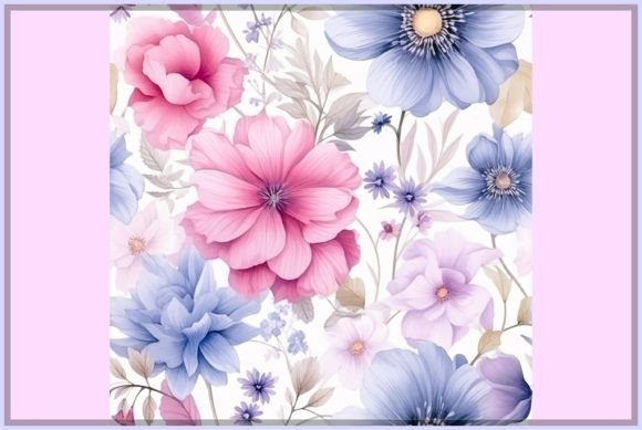 Download Pastel Watercolor Flowers Pattern - Watercolor flowers pattern Collection